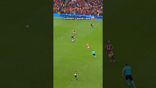 Osimhen wouldn’t give up! 🤯