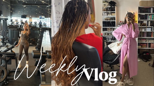 WEEKLY VLOG : SHEIN HAUL | FRENCH CURL BRAIDS | CAR ACCIDENT | NERDING OUT | BOOK HAUL | LEG DAY