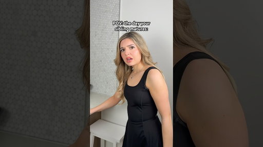 POV: your sibling finally matures…@thejessicakaylee #shortsfeed #skit #siblings