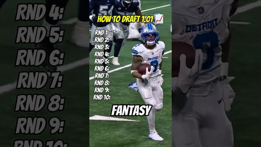 How To Draft The 1.01 in Fantasy Football 📈