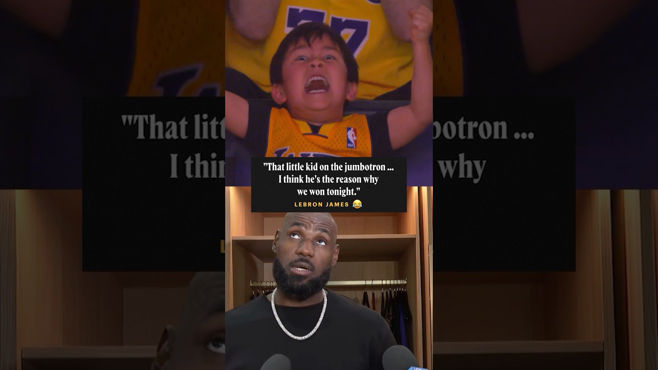 Did this fan help the Lakers win? #lebronjames