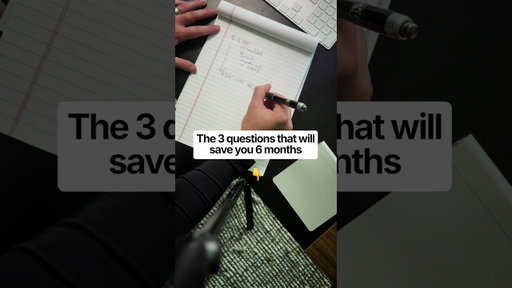 Before another offer, ask yourself these 3 things.