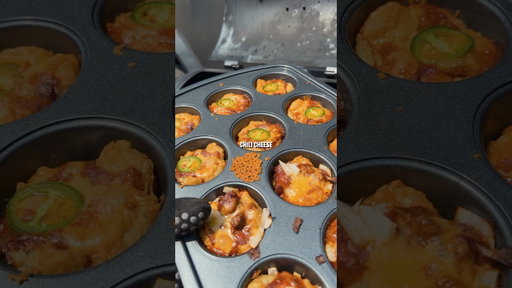 Chili Cheese Tater Tot Cups