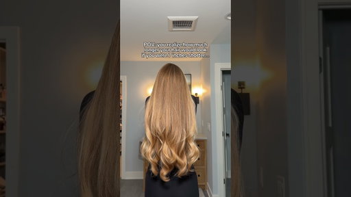 The difference that height makes in how long your hair looks… 😨