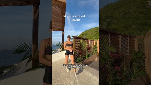 14 miles around St. Barth, my favorite route in the world  #stbarth #stbarts #rungirl