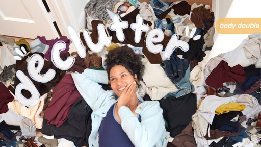 ENTIRE closet DECLUTTER!🧺 detailed body double