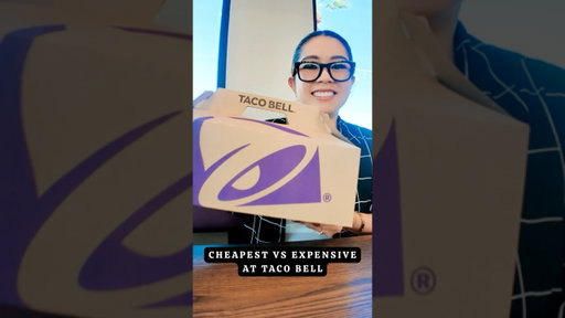 Cheapest vs Most Expensive at @TacoBell