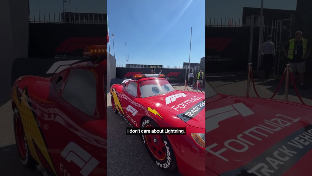 The only driver in the paddock who is NOT in love with Lightning McQueen 😂 #f1 #cars