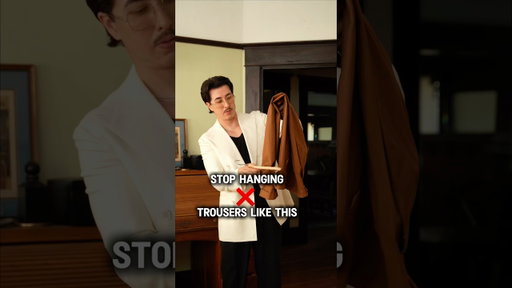 HOW TO HANG TROUSERS. #stylesolutions #stylemistakes #howto #closetorganization #trousers