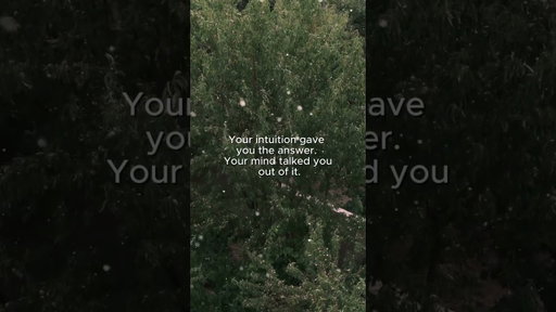Looking for outside approval can make it harder to recognize what you already sense within yourself.