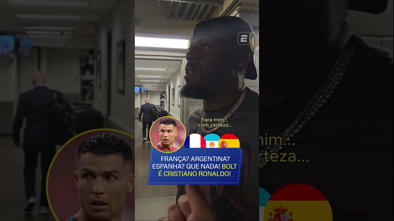 EXCLUSIVO! USAIN BOLT NÃO TEM TORCIDA NAS SEMIS DA COPA! O MOTIVO? CRISTIANO RONALDO! 🇯🇲🇵🇹🤖