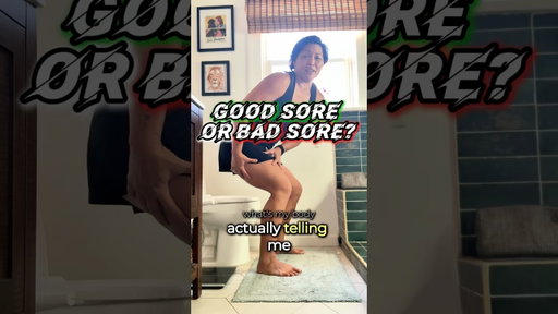 Good sore vs bad sore—most people never learn the difference…