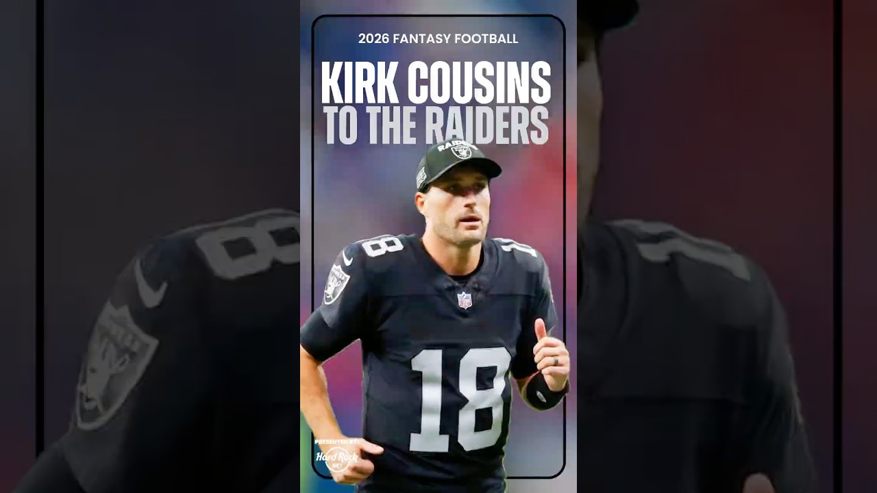 Kirk Cousins Signs with the Raiders! | Fantasy Football Outlook #shorts