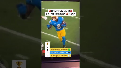 HAMPTON ON IR do this! #fantasyfootball #omarionhampton