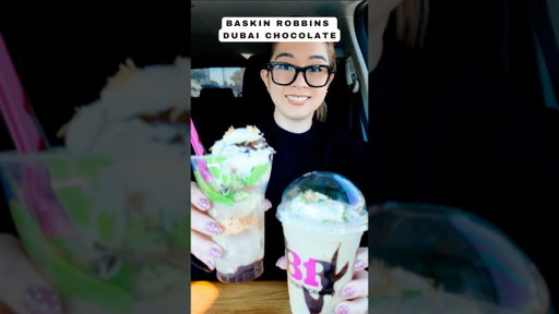 Tried the NEW Dubai Chocolate Shake & Sundae at Baskin Robbins | Viral Dessert Trend