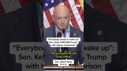 'Everybody needs to wake up': Sen. Kelly TORCHES Trump with legacy comparison