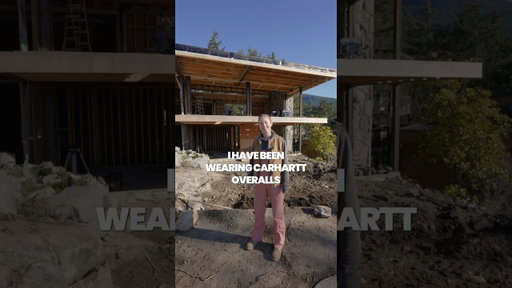 @JennaPhipps is building her home in @Carhartt - 6 months of work, and it still wears like day one.