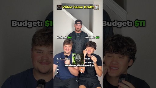 Video Game Draft!🤑🎮 #videogames #games #draft