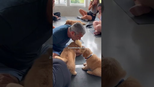 AI can do a lot but some things (like puppy therapy) are meant to keep us present and connected IRL♡