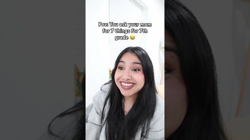 Asking mom for 7 things for 7th grade be like 😂 #pov #comedy #comedyskits #moms #comedyskit