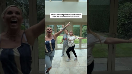 tricking my dad with this viral dance