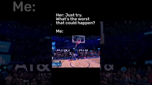 This is why I prefer not to try! #nba #nbashorts #dunkcontest #nbaallstar #basketball #nbamemes