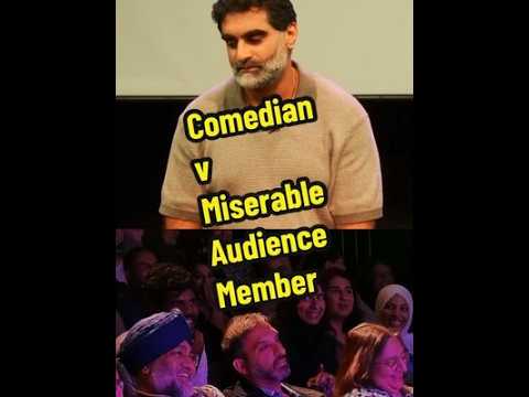 This guy decided to come to my show! Sit in the front row and *pretend* to be miserable the ENTIRE