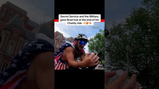 Secret Service and the Military give Brad fuel ❤️‍🩹 #bradkraut #twitchclips #charity #shorts