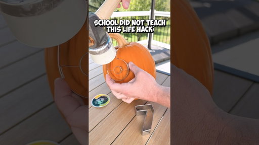 Pumpkin carving life hack 🎃🤯