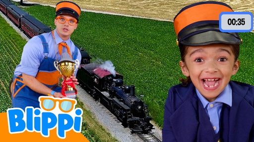 Ultimate Train Challenge 🚅 Blippi Vehicles | Learning Videos for Kids