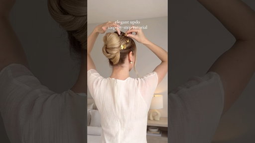 Step-by-step easy updo tutorial!❤️
