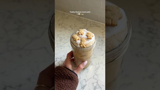 Teddy Graham Iced Latte 🧸