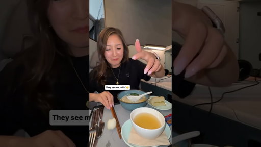 The fishball had places to be 🥲 Realities of trying to film a taste test 30,000 ft in the sky LOL