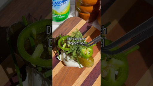 Dill Pickle Ranch Chopped Bagel 🥒