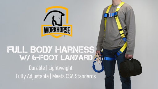 WORKHORSE® | Full Body Harness with 6ft Lanyard