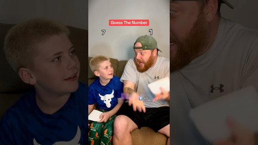 GUESS THE NUMBER CHALLENGE!!! 😱😳 #guessthenumber #fatherson
