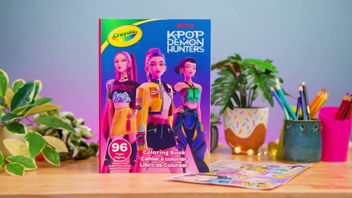Crayola K-Pop Demon Hunters Coloring Book