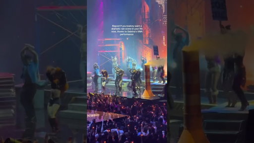 Just saying …she owned every second in that downpour #vmas2025 #mtvvmas #bucketlist