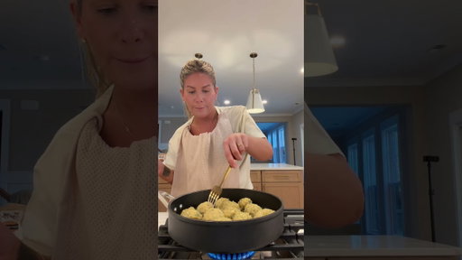 Our favorite go to din! Giada’s mini chicken meatball orichiette #cooking #food #dinner #funny