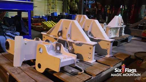 Inside the Maintenance Shop at Magic Mountain