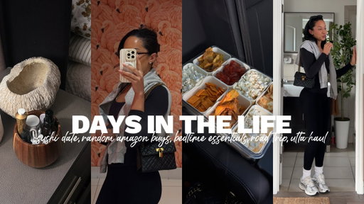 vlog | sushi date + random amazon buys + bedtime essentials + road trip + ulta haul