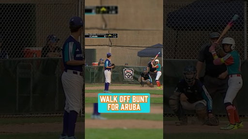 Aruba takes the victory in the JLBWS with a walk off bunt!