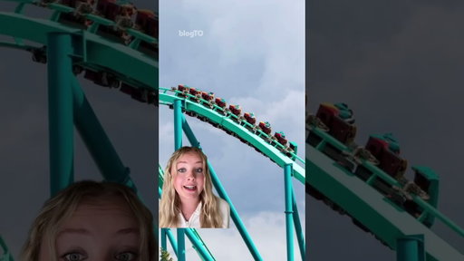 Rider seen unbuckled before an almost 100-metre coaster drop at Canada's Wonderland 🎢