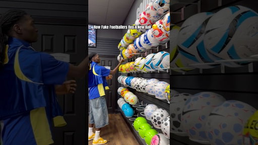 How Real Vs Fake Footballers Buy a Ball😂#soccer #football #shorts