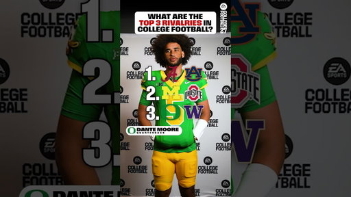 What are the Top 3 Rivalries in College Football? #CFB27
