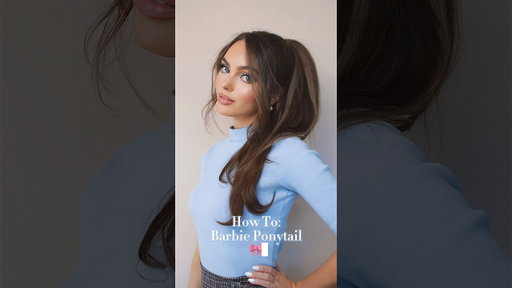 How To: VIRAL Barbie Ponytail Tutorial 👱🏻‍♀️🎀 #hair