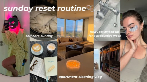 SUNDAY RESET ROUTINE🫧🧸| apartment deep clean + organise, prep for a productive week & self care