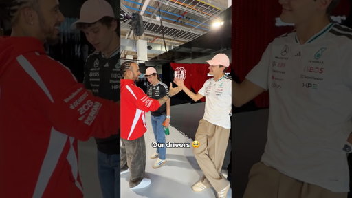 Lewis, Kimi and George reunited pre-race 🥹 Our three ❤️ #f1 #mercedesf1 #formula1