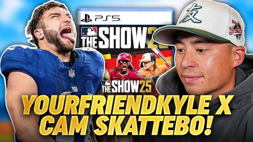 I Played MLB The Show With Cam Skattebo!