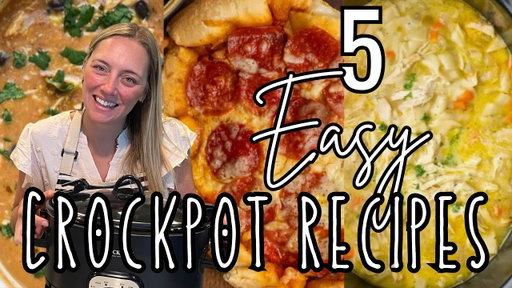 5 NEW DUMP & GO CROCKPOT RECIPES | EASY SLOW COOKER MEALS | MOLLY PURCELL